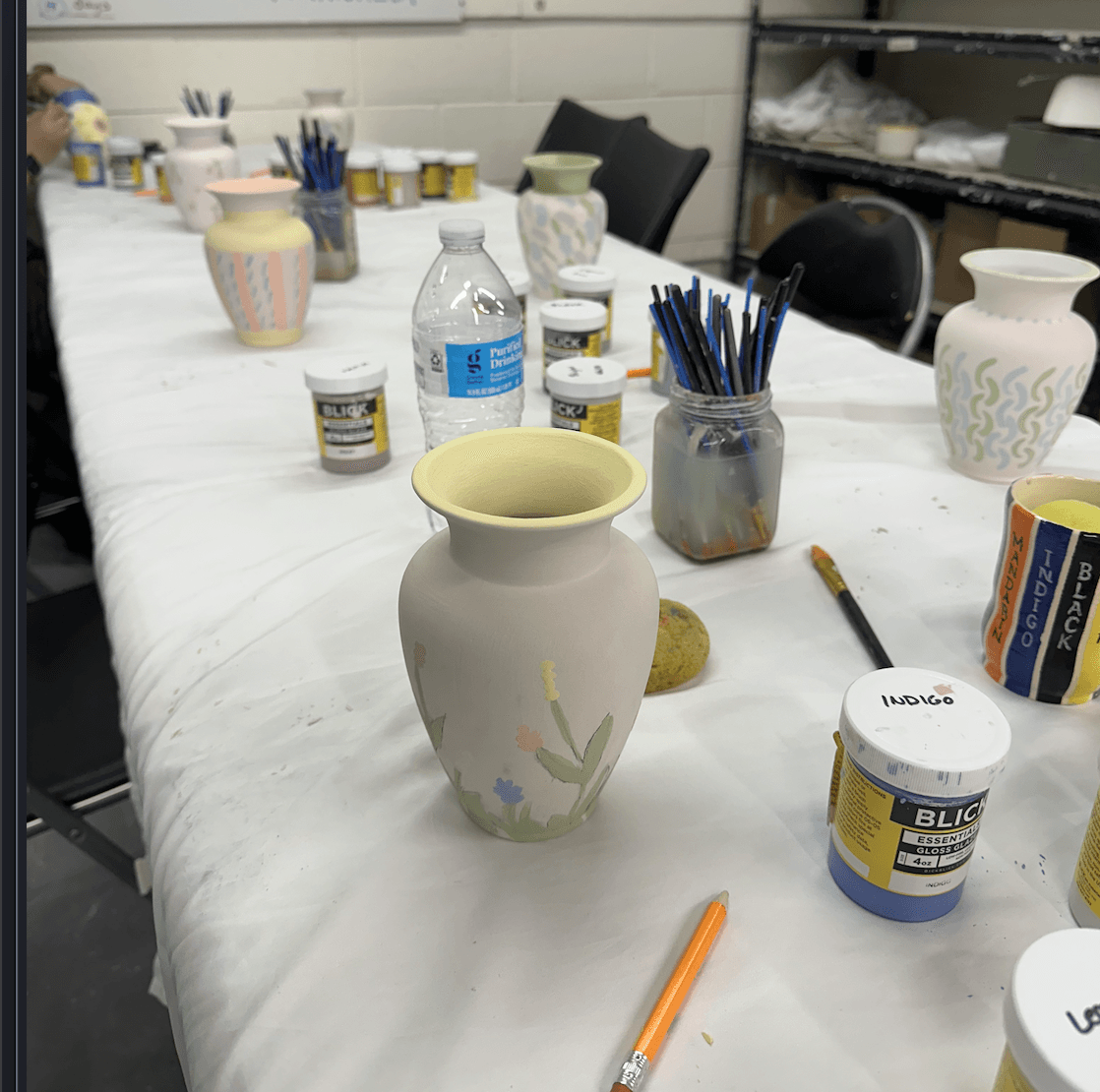 Custom Glazed Table Vase - View 1