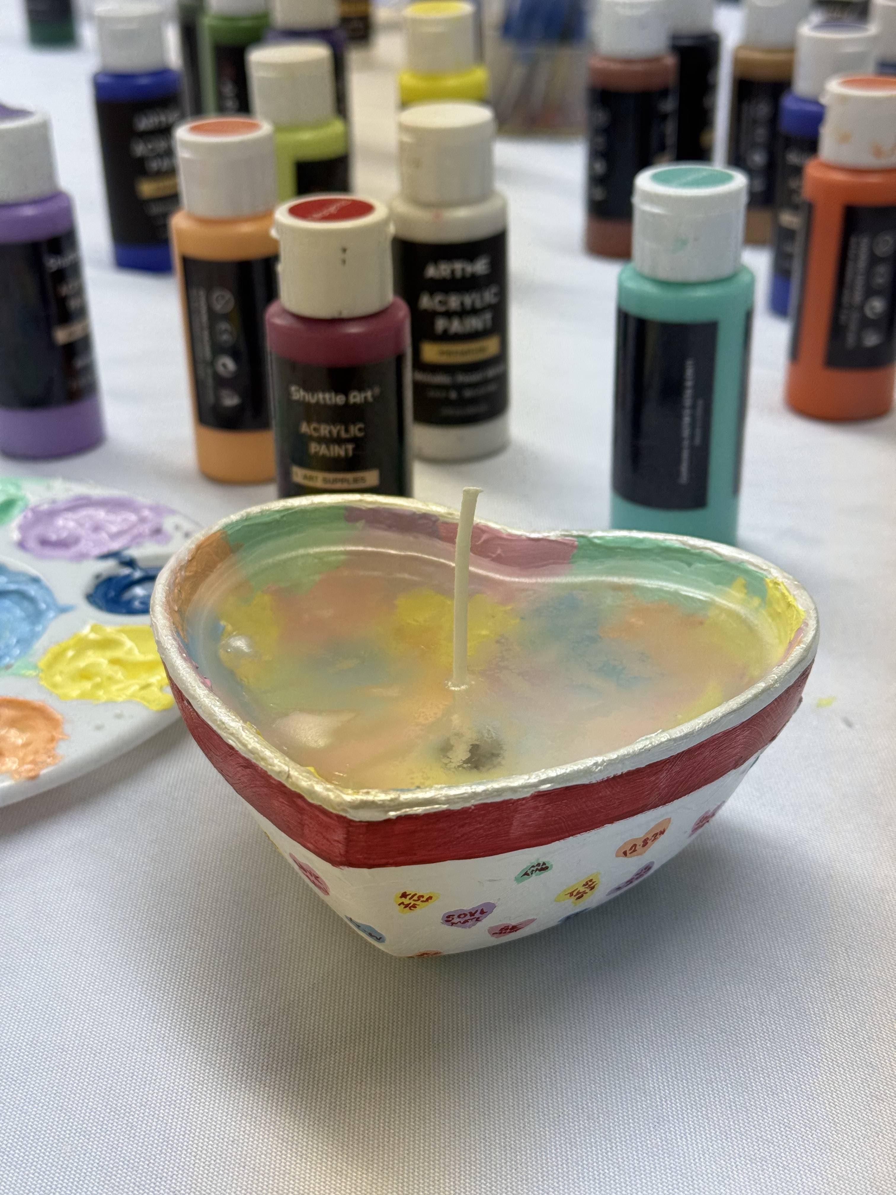 Custom Heart Candle Session | Galentines