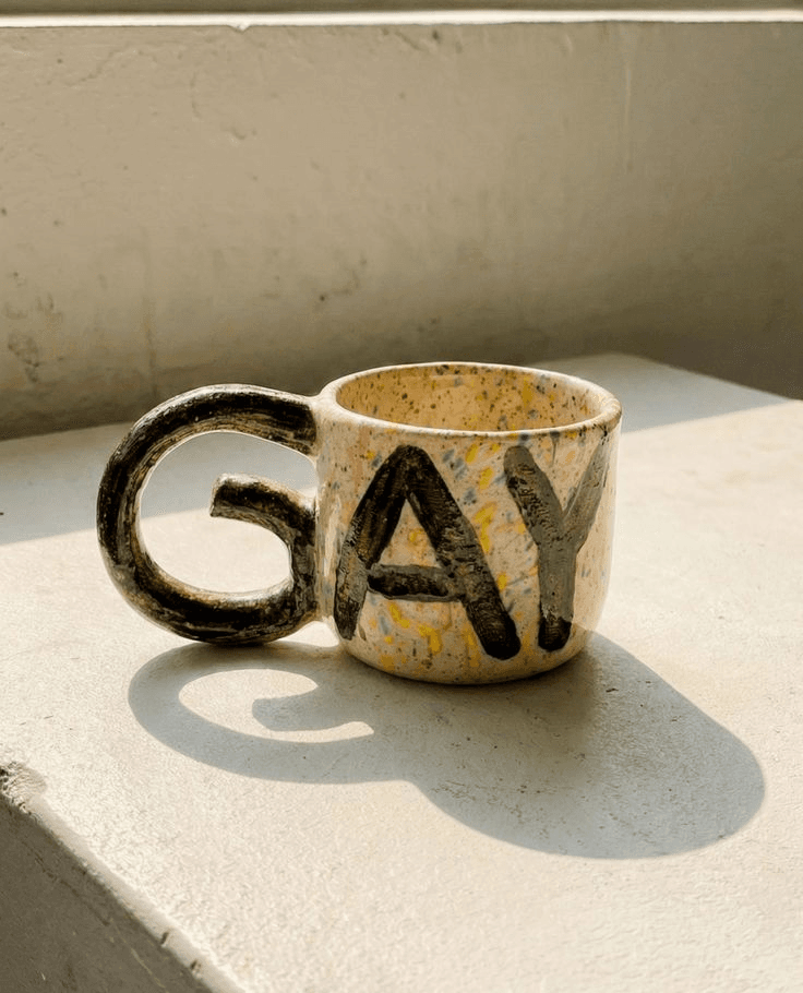 Pride Month Blind Date Pottery: Text Mug Edition đź’… - View 2