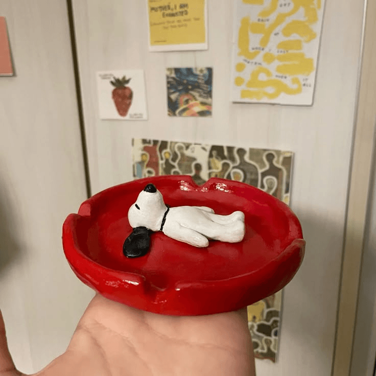 Custom Handbuilt Ash Tray - View 1